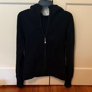 Women's Lululemon Scuba full zip Black Hoodie Jacket